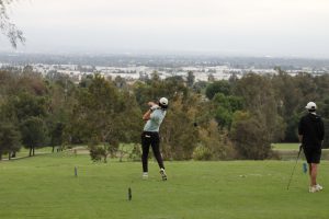 COC Golfer drives the ball of the tee