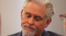 Interim Superintendent David Andrus appears dejected during a College of the Canyons Board of Trustees meeting held on September 9th, 2025.