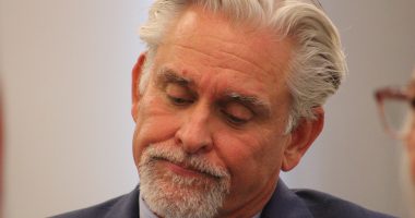 Interim Superintendent David Andrus appears dejected during a College of the Canyons Board of Trustees meeting held on September 9th, 2025.
